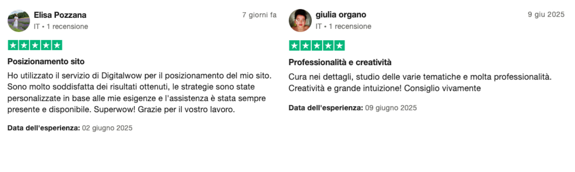 Recensione cliente